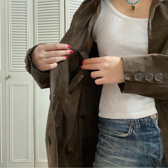 VINTAGE BAGATELLE Suede Brown Leather jacket - Picture 3 of 7